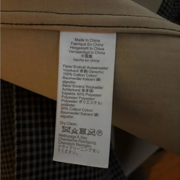 J. Crew Men's Black and Gray Trench Coat - Picture 7 of 8